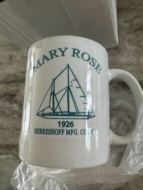Mary Rose 1926 11oz. Ceramic Coffee Mug Herreshoff mfg co. #954